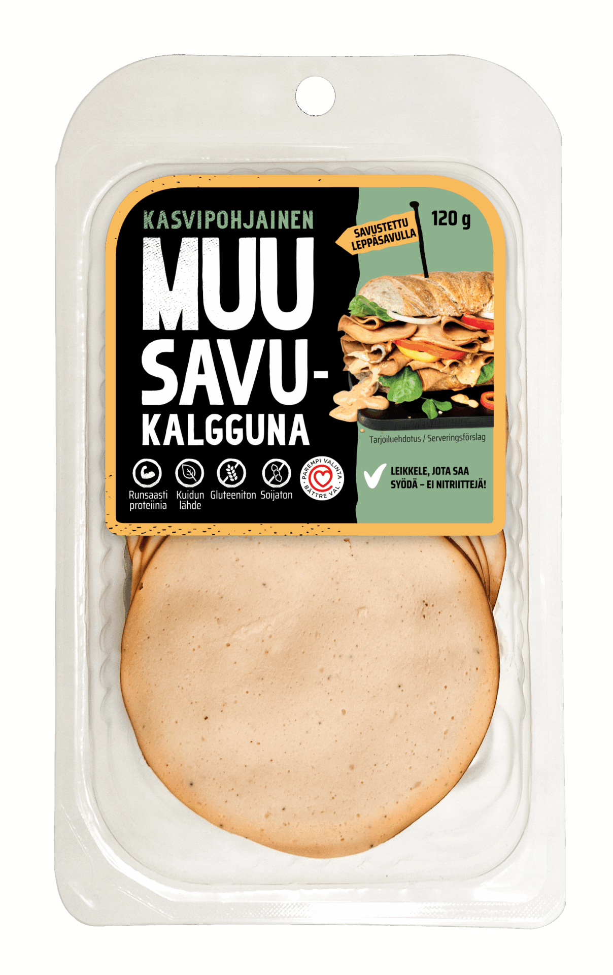 MUU Savukalgguna on leikkele, jossa ei ole nitriittejä