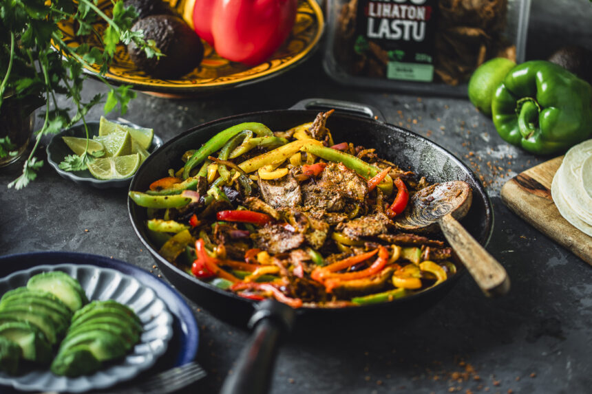 Fajitas sin Carne