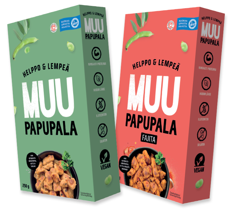 Uudet MUU Papupala-pakkaukset