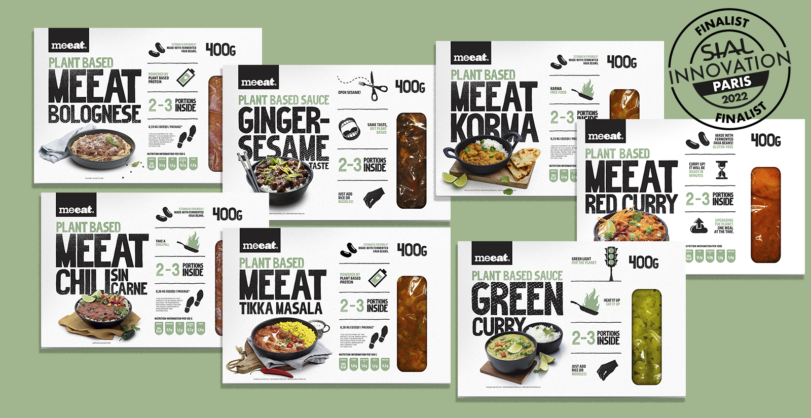 MeEat sauces SIAL innovation competition finalists • Meeat